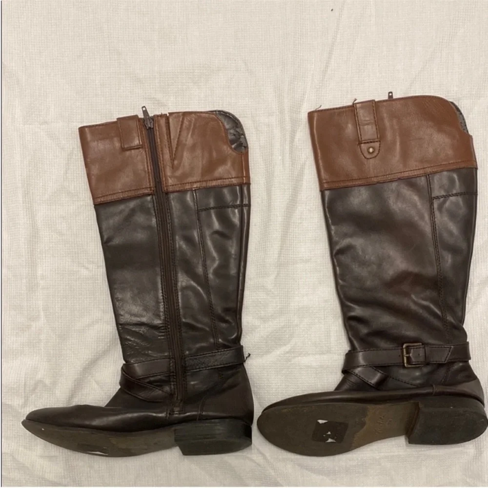 Marc Fisher Audrey Leather Riding Boots Dark Academia / Coastal Cowgirl Size 9.5